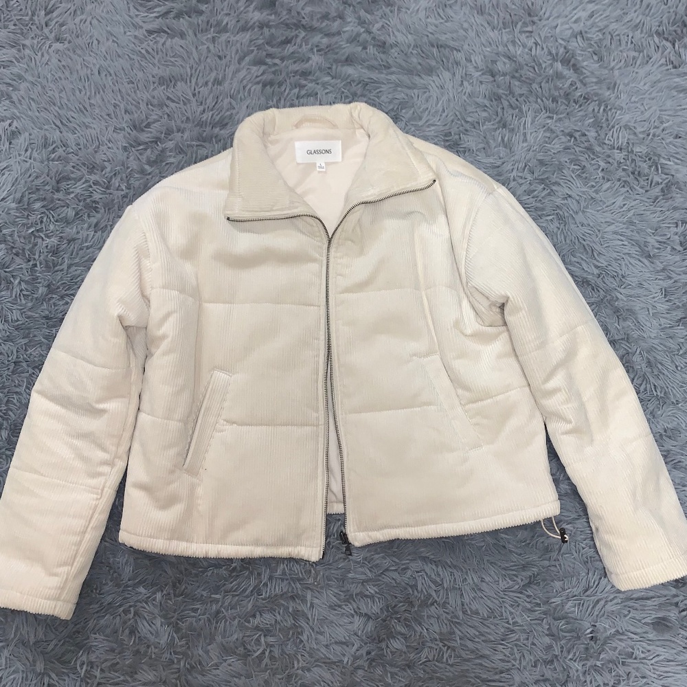 Glassons Cream Puffer Jacket - Picture 1 of 2